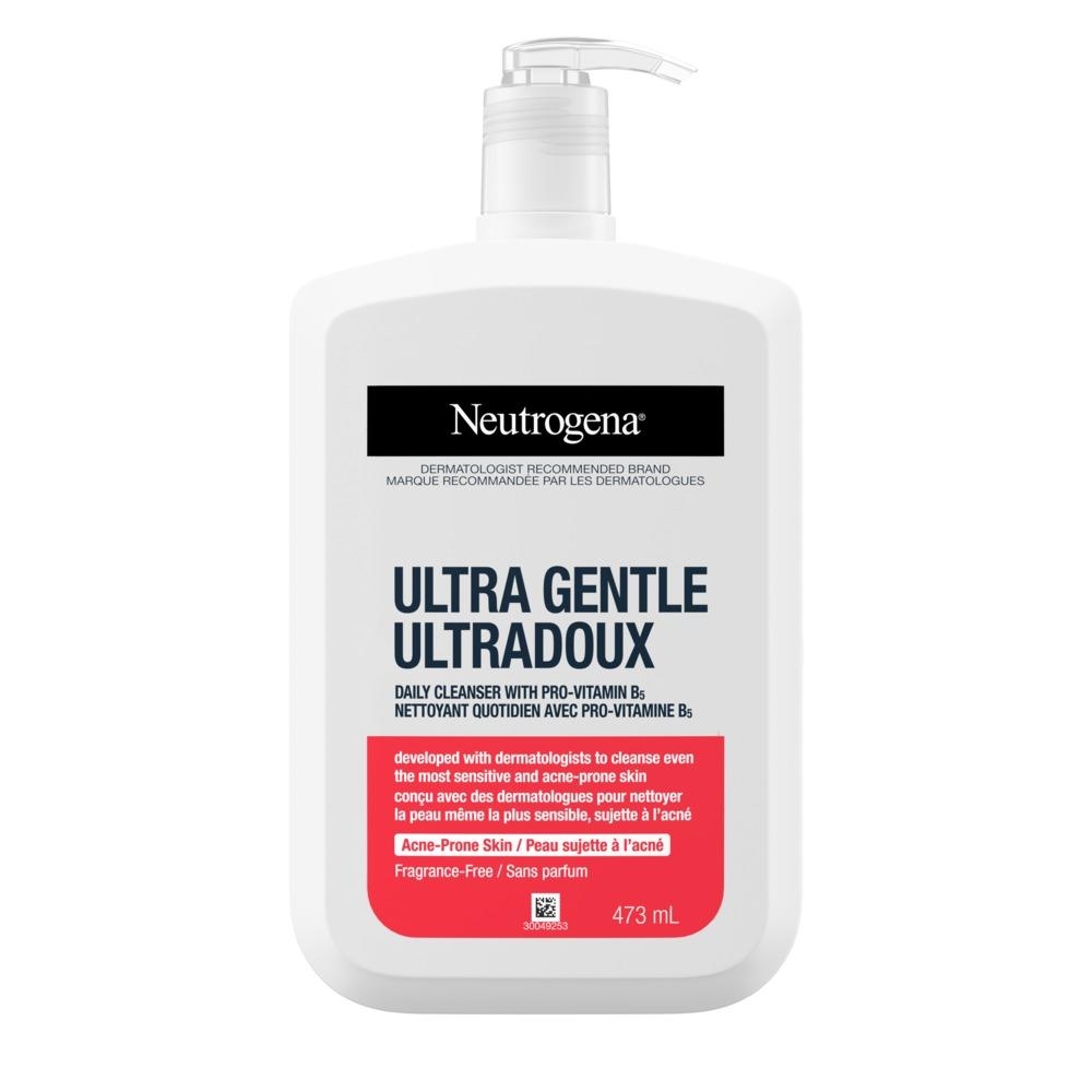 Nettoyant quotidien ultradoux NEUTROGENA® avec provitamine B5, Peau sujette à l'acné, Sans parfum