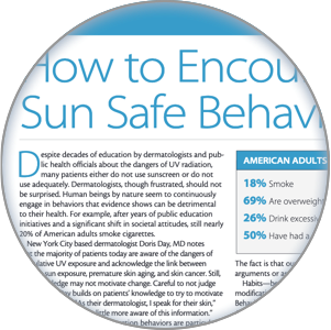Image of the Sun Safe Behaviors article