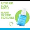 NEUTROGENA® Hydro Boost Ultra Hydrating Serum pump bottle with a text stating, 'recyclable glass bottle'