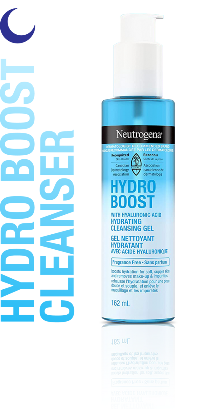 Neutrogena Hydro Boost Hydating Cleansing Gel Pump Bottle, 162mL