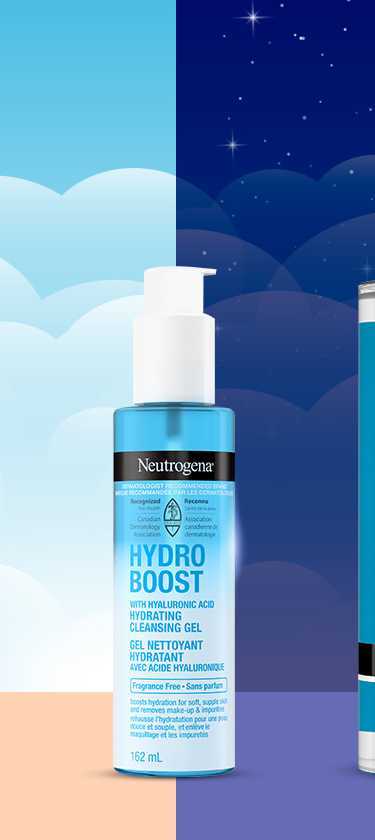 Neutrogena AM and PM Treatment Hydro Boost Hydating Cleansing Gel with Hyaluronic Acid Pump Bottle, 162mL
