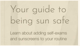Image of sun protection brochure